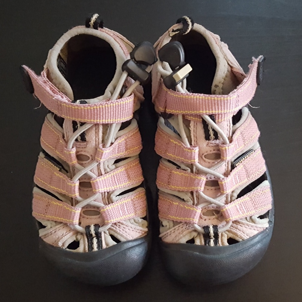 Pink Keen Kids Newport H2 Waterproof Size 11